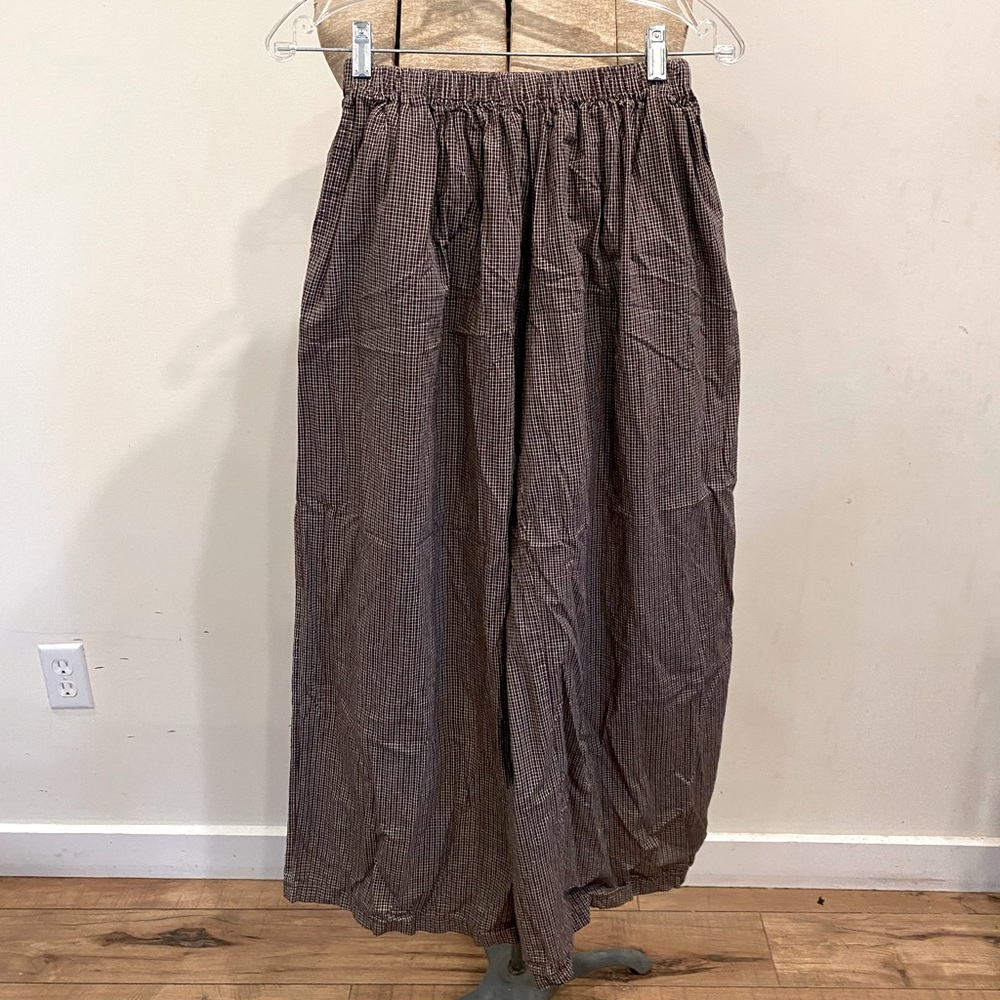 Elce swim wide leg plaid pants